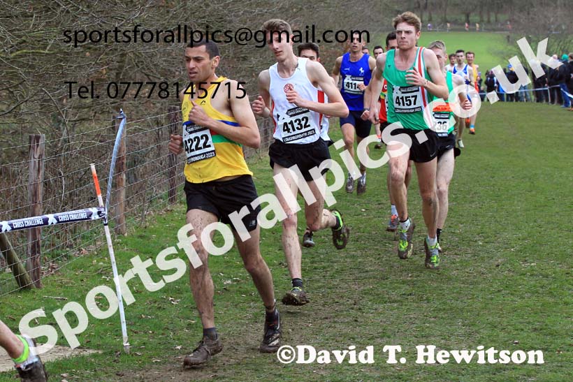 Senior Mens 2023 UK CAU Inter Counties Cross Country Champs, Prestwold Hall, Loughborough. Photo: David T. Hewitson/Sports for All Pics